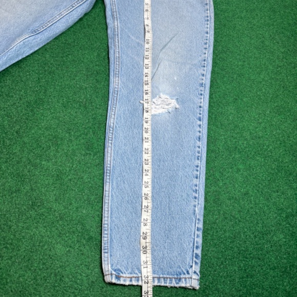 Vintage 90s Levi’s 550 Relaxed Fit Baggy Orange Tab Distressed Jeans - Picture 11 of 11